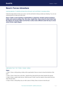 Free Forces Drawing Sheet | Year 4 Supported | BookFlik