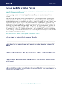 Free Forces Comprehension | Year 5 Core | BookFlik