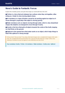 Free Forces Poster | Year 5 Science Worksheet | BookFlik