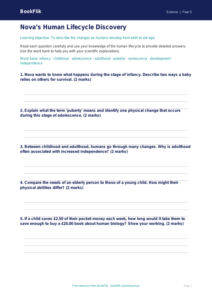 Free Human Body Worksheet | Year 5 Core | BookFlik