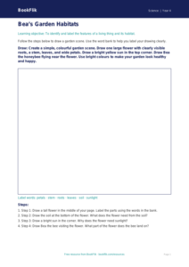 Free Living Things Drawing Sheet | Year 4 Supported | BookFlik