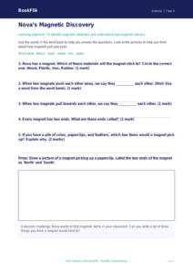 Free Magnets Worksheet | Year 4 Science Activity | BookFlik