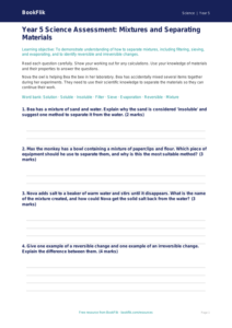 Free Mixtures Assessment | Year 5 Core | BookFlik