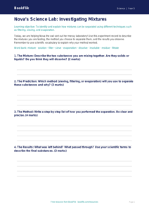 Free Mixtures Worksheet | Year 5 Science | BookFlik
