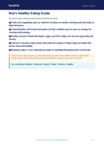 Free Nutrition Poster | Year 4 Supported | BookFlik
