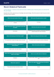 Free Plants Flashcards | Year 5 Science | BookFlik