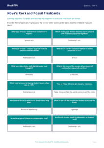 Free Rocks Flashcards | Year 4 Supported | BookFlik