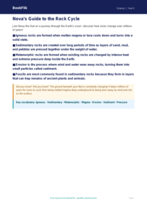 Free Rocks Poster | Year 5 Science Worksheet | BookFlik