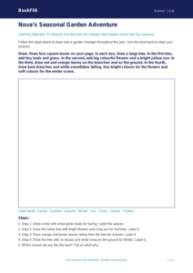 Free Seasonal Changes Drawing Sheet | EYFS Core | BookFlik