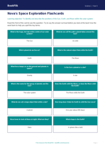 Free Space Flashcards | Year 4 Supported | BookFlik