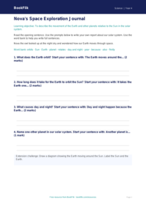 Free Space Writing Frame | Year 4 Supported | BookFlik