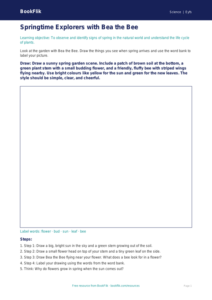 Free Spring Science Drawing Sheet | EYFS Core | BookFlik