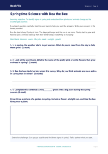 Free Spring Science Worksheet | Year 4 Supported | BookFlik