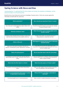 Free Spring Science Flashcards | Year 5 Core | BookFlik