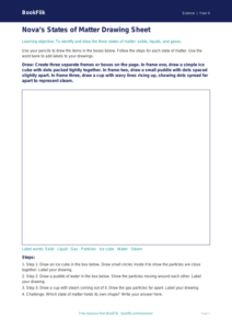 Free States Of Matter Drawing Sheet | Year 4 Supported | BookFlik