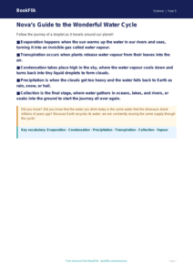 Free Water Cycle Poster | Year 5 Core | BookFlik