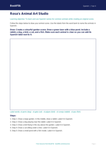 Free Animals Drawing Sheet | Year 4 Supported | BookFlik