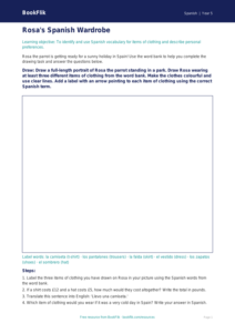 Free Clothes Drawing Sheet | Year 5 Core | BookFlik