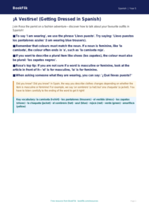 Free Clothes Poster | Year 5 Core | BookFlik