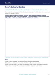 Free Colours Drawing Sheet | Year 4 Supported | BookFlik