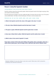 Free Colours Track Sheet | Year 4 Supported | BookFlik