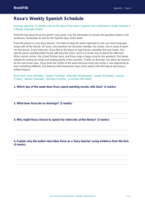 Free Days Of The Week Comprehension | Year 4 Greater Depth | BookFlik