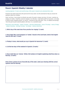 Free Days Of The Week Track Sheet | Year 5 Core | BookFlik