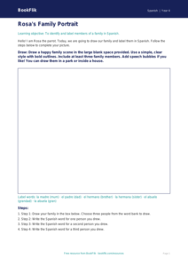 Free Family Drawing Sheet | Year 4 Supported | BookFlik