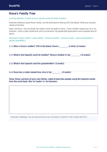 Free Family Track Sheet | Year 4 Supported | BookFlik