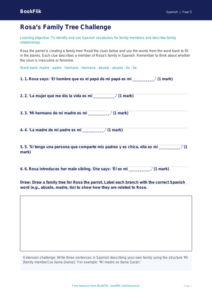 Free Family Activity Sheet | Year 5 Core | BookFlik