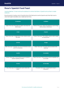 Free Food Flashcards | Year 4 Greater Depth | BookFlik