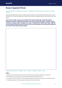Free Food Drawing Sheet | Year 5 Core | BookFlik