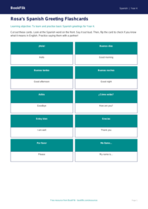 Free Greetings Flashcards | Year 4 Supported | BookFlik