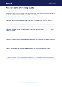 Free Greetings Template | Year 4 Supported | BookFlik