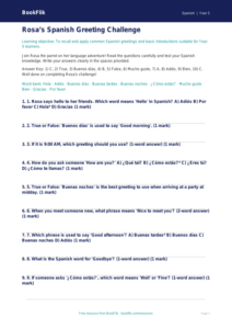 Free Greetings Quiz | Year 5 Core | BookFlik