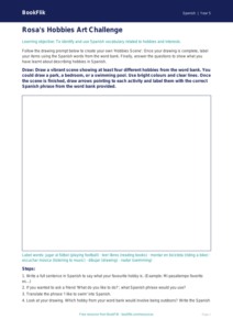 Free Hobbies Drawing Sheet | Year 5 Core | BookFlik