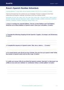 Free Numbers Worksheet | Year 4 Greater Depth | BookFlik