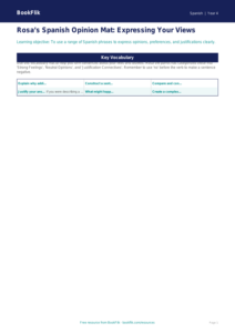 Free Opinion Phrases Word Mat | Year 4 Greater Depth | BookFlik