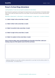 Free School Activity Sheet | Year 4 Supported | BookFlik