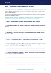 Free Year 4 Assessment Worksheet | Supported Learning | BookFlik