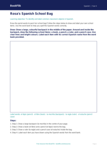 Free School Drawing Sheet | Year 4 Supported | BookFlik