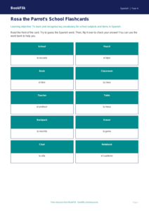 Free School Flashcards | Year 4 Supported | BookFlik
