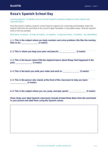 Free School Activity Sheet | Year 5 Core | BookFlik