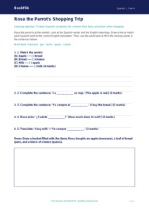 Free Shopping Activity Sheet | Year 4 Supported | BookFlik