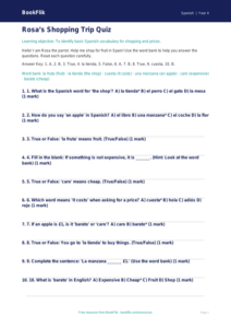 Free Shopping Quiz | Year 4 Supported | BookFlik