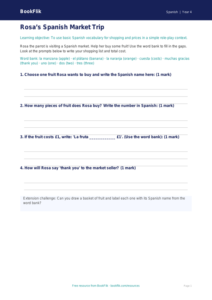 Free Shopping Template | Year 4 Supported | BookFlik