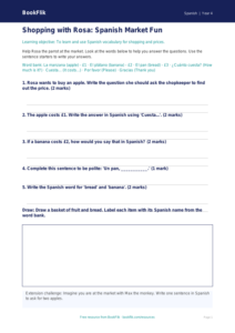 Free Shopping Worksheet | Year 4 Supported | BookFlik