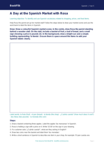 Free Shopping Drawing Sheet | Year 5 Core | BookFlik