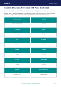 Free Shopping Flashcards | Year 5 Core | BookFlik