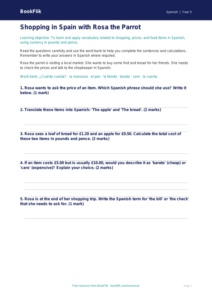 Free Shopping Worksheet | Year 5 Core | BookFlik